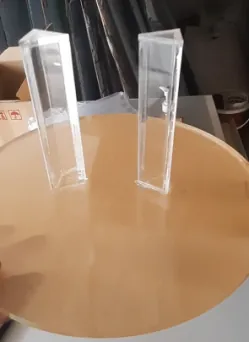 Clear acrylic display stands
