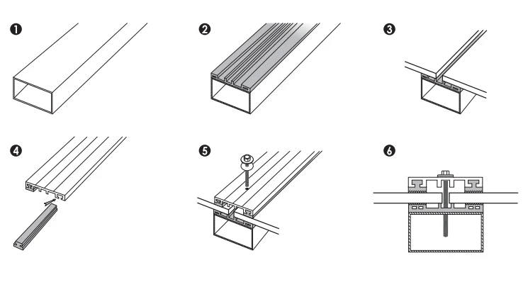 Six steps to fit polycarbonate skylight sheets with a clamping bar system
