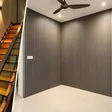 Staircase and hallway with PVC fluted wall panels