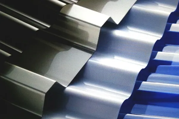 Corrugated polycarbonate roofing