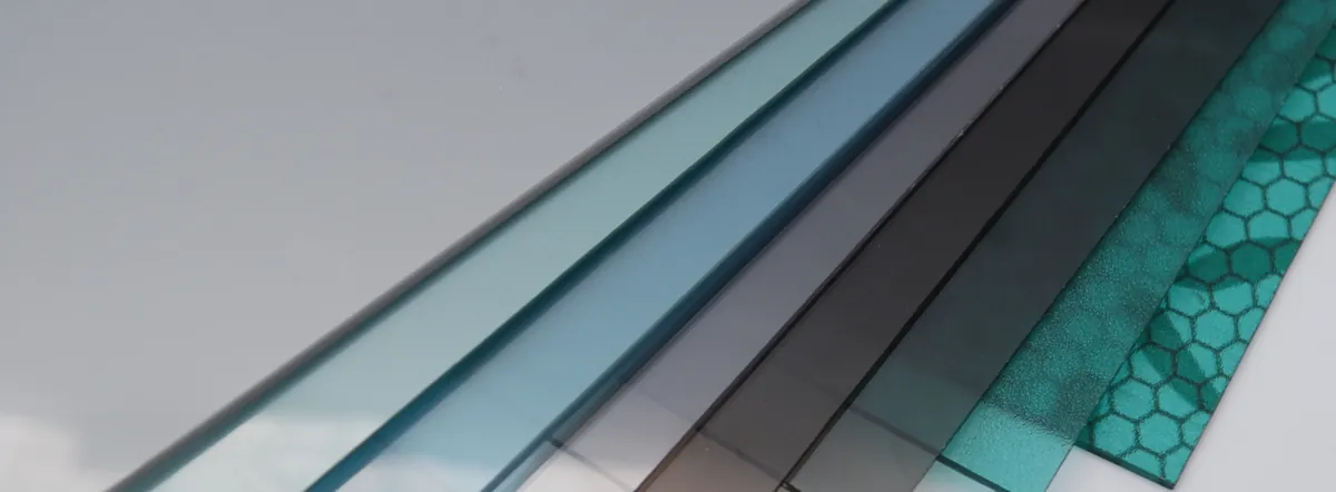 Solid polycarbonate sheets in clear, tinted and patterned finishes